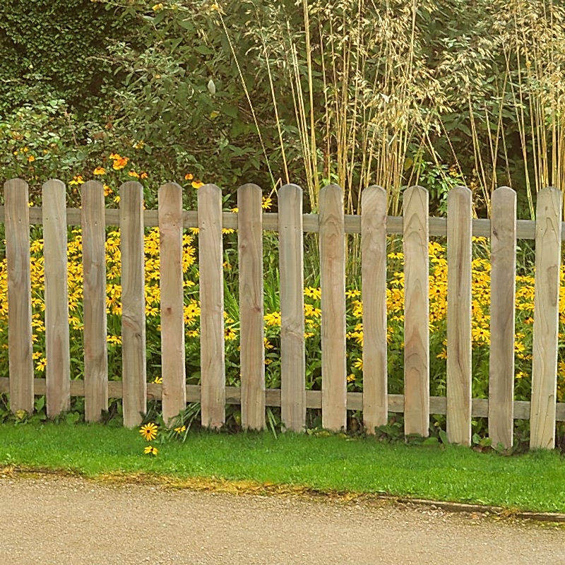 6' x 3' Heavy Duty Pressure Treated Pale Picket Fence Panel