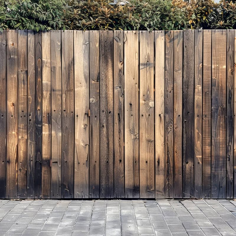 a photo of some eco-friendly fence panels that are made using sustainable fence materials to create eco-friendly fencing