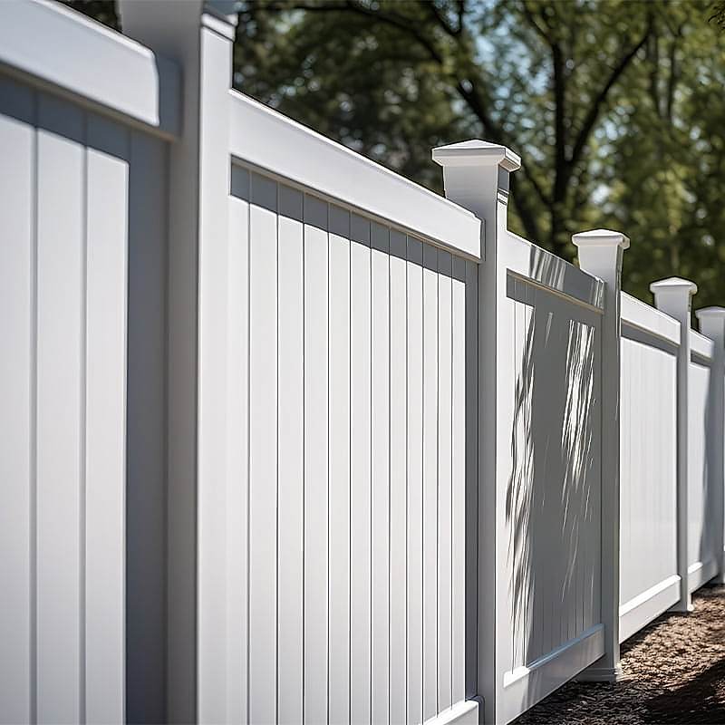 vinyl is a great garden fence design for longevity