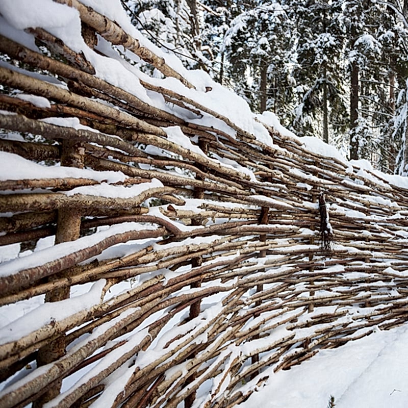 Wattle fencing Wattle fencing