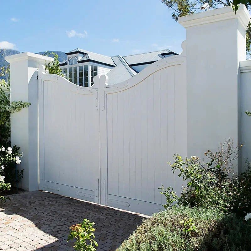 a photo of one of the gate types on our list of gate design ideas including types of gates, styles of gates and types of garden gates