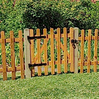 Buy the 3ft High Forest Contemporary Pale Gate now a 3ft high wooden picket gate and matching fence panels