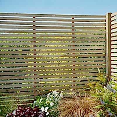 Forest 6x6 Pressure Treated Contemporary Slatted Fence Panel
