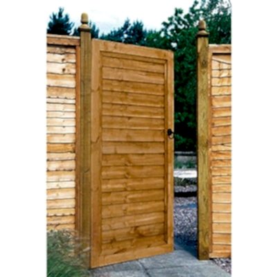 Buy the Forest 3 x 6 Wooden Lap Side Garden Gate (0.91m x 1.83m) now a 3x6 wooden garden gate and matching fence panels