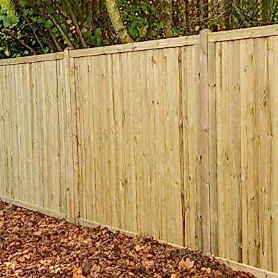 Forest 6' x 6' Acoustic Noise Reduction Tongue and Groove Fence Panel (1.83m x 1.80m) - Click Here to View a photo showing an example of setting fence posts without concrete