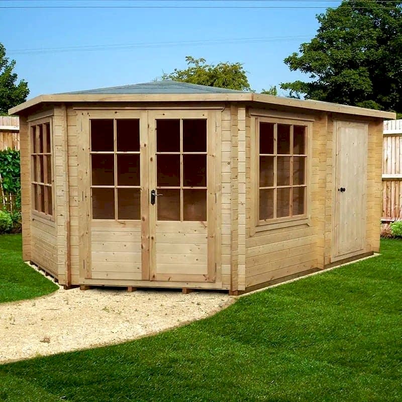 Summer House with Side Shed Storage Summer House with Side Shed Storage