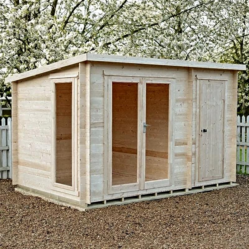 Summer House with Side Shed Summer House with Side Shed