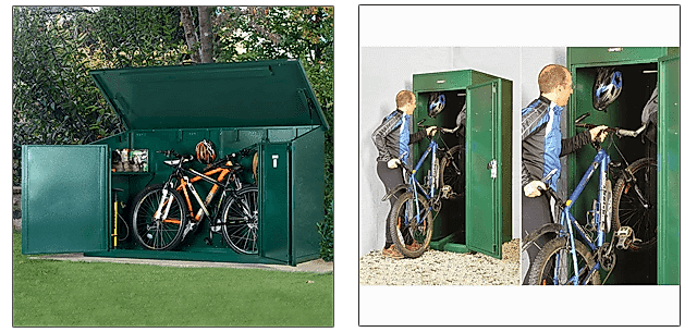 Metal bike sheds Metal bike sheds