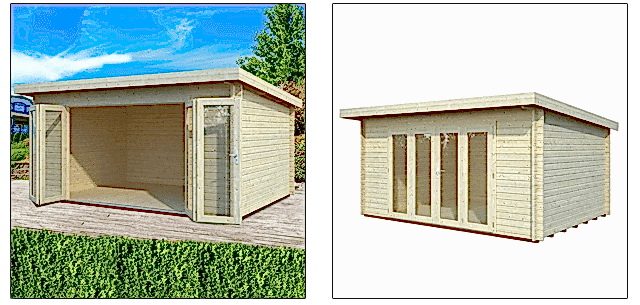 Bi-fold log cabin doors Bi-fold log cabin doors