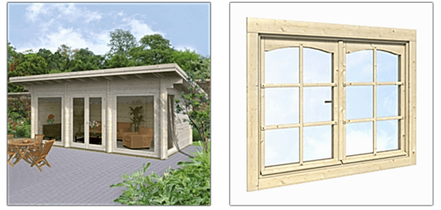Log cabin doors and windows Log cabin doors and windows