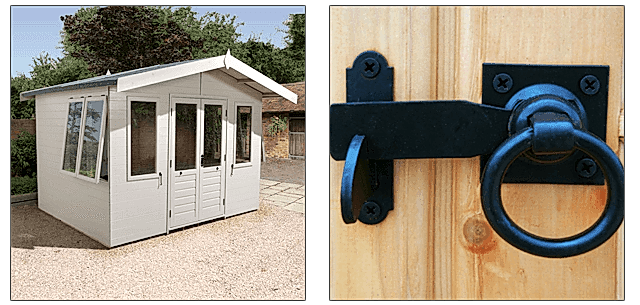 Summer House Windows and Door Latch Summer House Windows and Door Latch