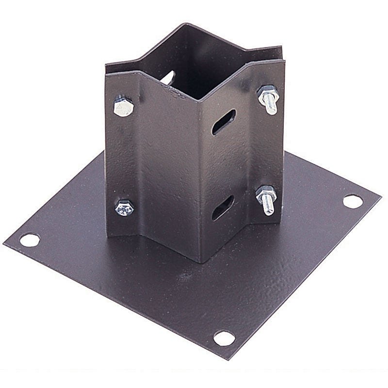 Fence post shoe for fixing fence posts to concrete