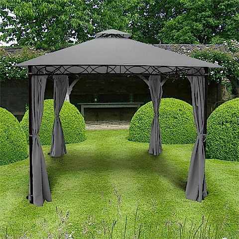 Metal framed fabric gazebo Metal framed fabric gazebo