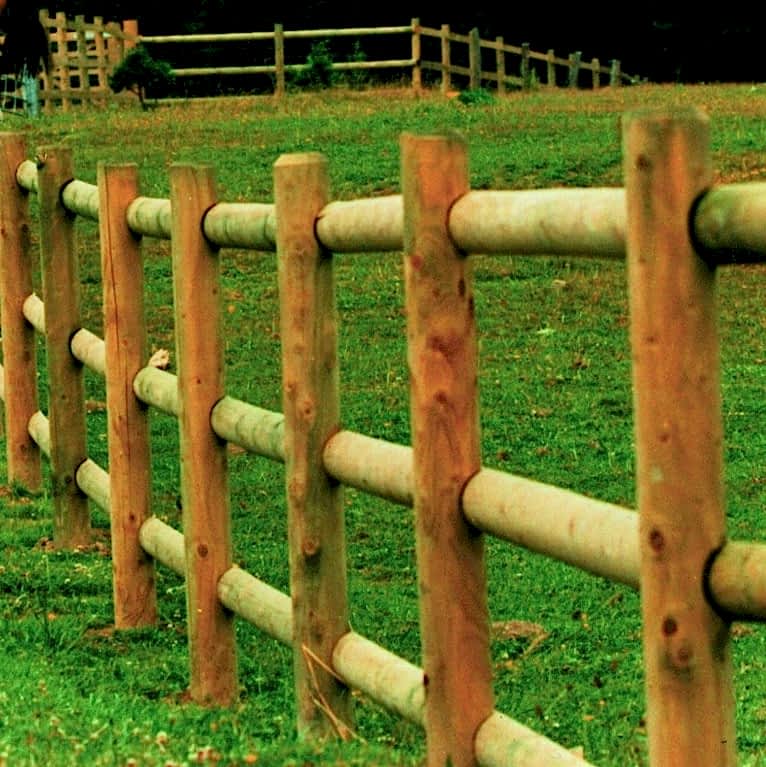 Round fence posts Round fence posts