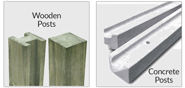 Wooden Posts or Concrete Posts