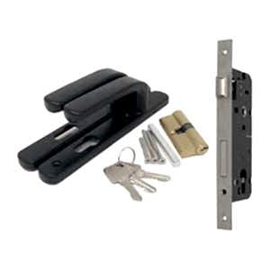 Metal gate handle set