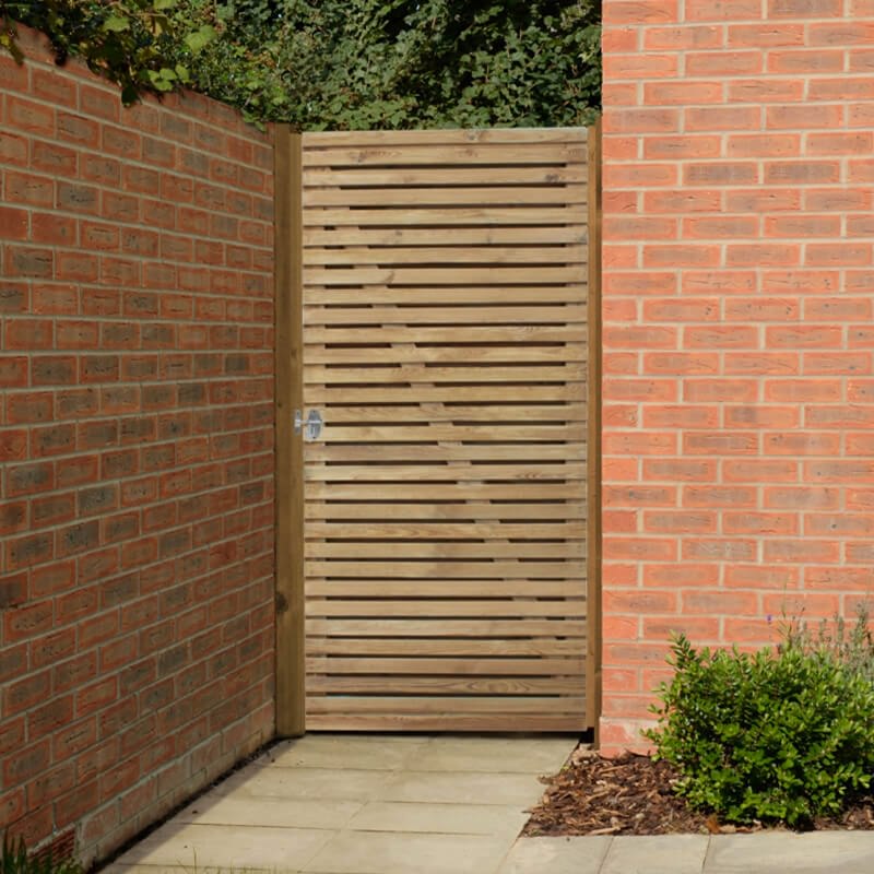 Slatted gate Slatted gate