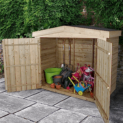 Wooden garden storage Wooden garden storage