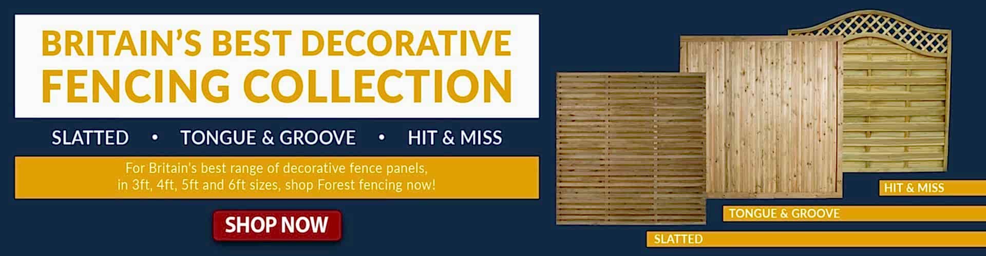 Choose from a range of Decorative Fencing at Buy Fencing Direct