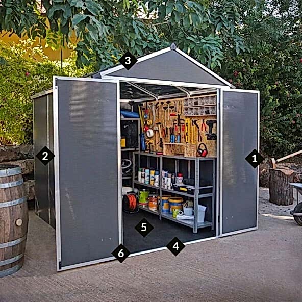 Rubicon Palram Plastic Shed