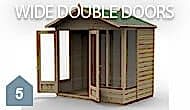 Number 5 Wide Double Doors
