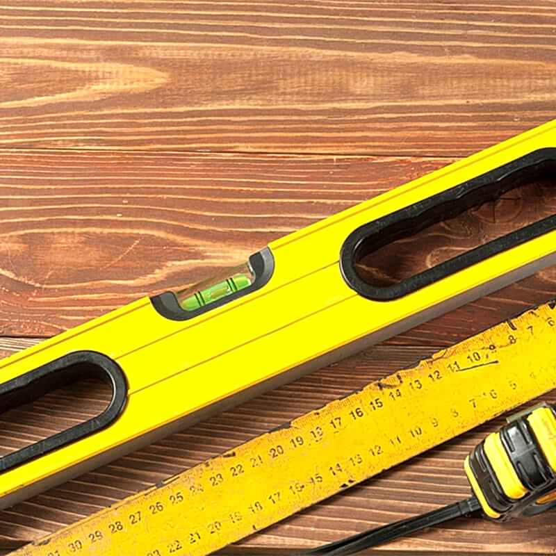spirit levels are a vital part of learning how to fit a garden gate or how to install a garden gate