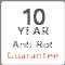 10 Year Anti Rot Guarantee